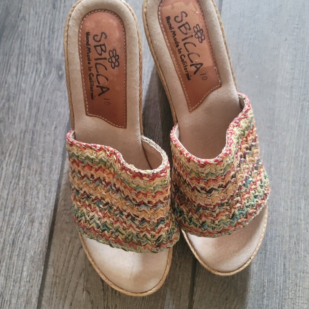 Sbicca heels multicolor